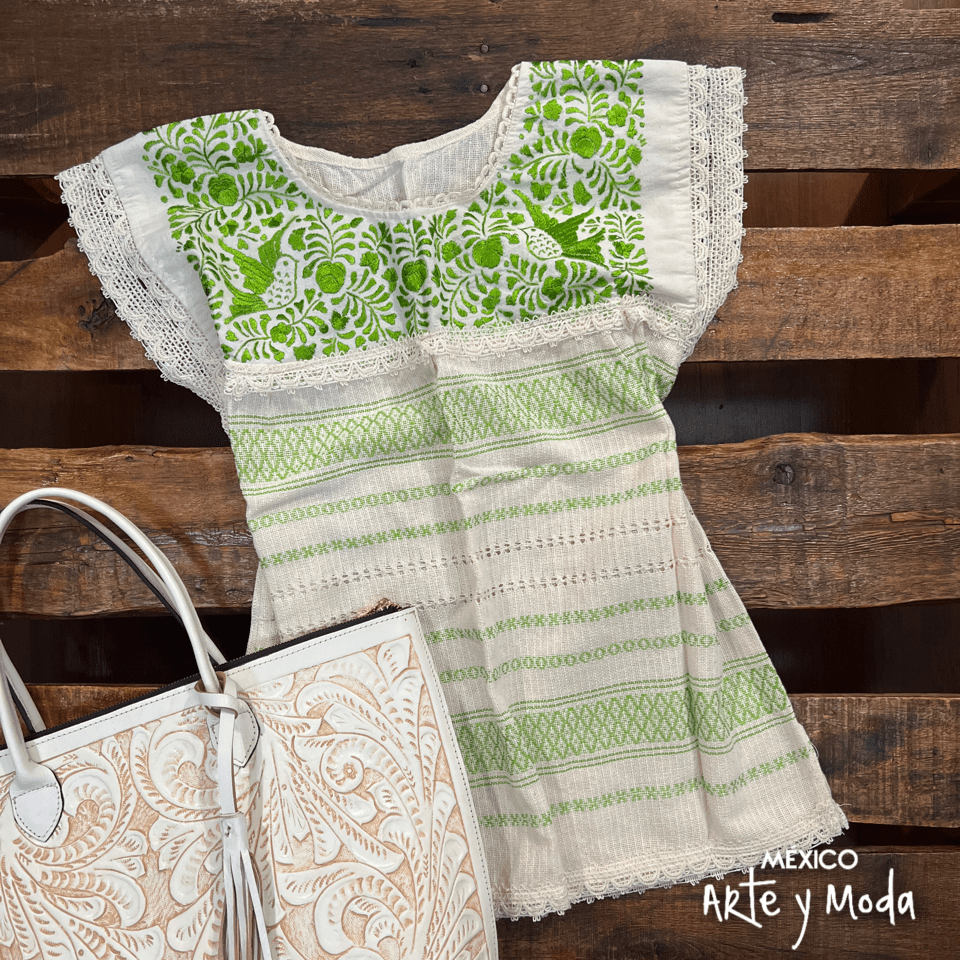 Blusa Telar Paloma - MÉXICO ARTE Y MODA - Blusa Bordada