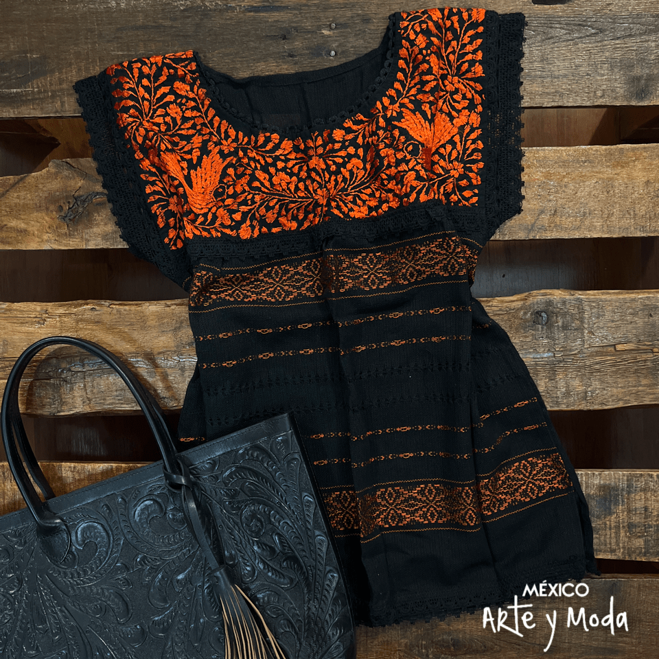 Blusa Telar Paloma - MÉXICO ARTE Y MODA - Blusa Bordada