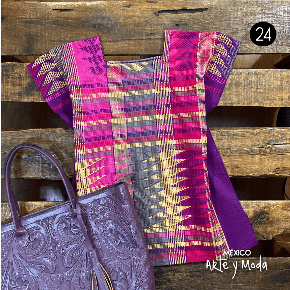 Blusa Telar Pisado - MÉXICO ARTE Y MODA - Blusa Bordada
