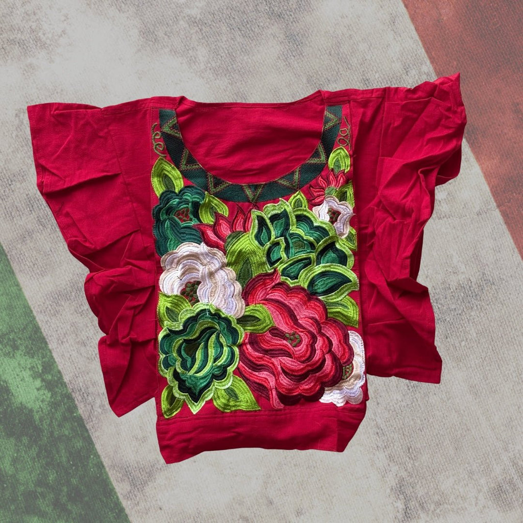 Blusa Tuluk Patria - MÉXICO ARTE Y MODA - Blusa Bordada