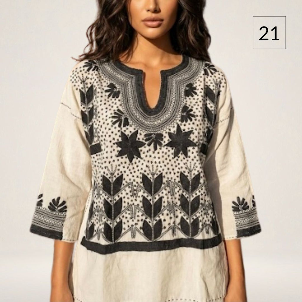 Blusa Milpa Bohemia | Bordado a mano