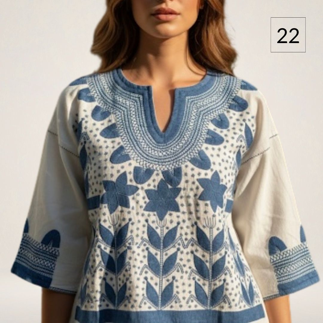 Blusa Milpa Bohemia | Bordado a mano