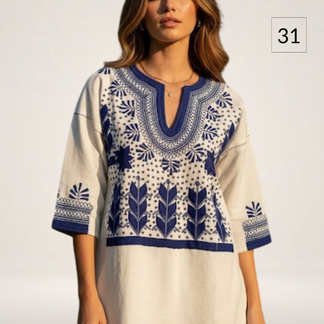 Blusa Milpa Bohemia | Bordado a mano