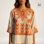 Blusa Milpa Bohemia | Bordado a mano