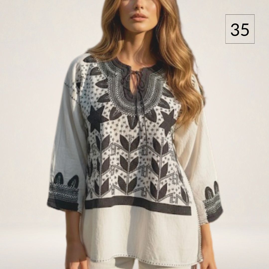 Blusa Milpa Bohemia | Bordado a mano