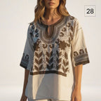 Blusa Milpa Bohemia | Bordado a mano