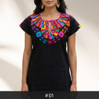 Santa Martha Flowers Blouse