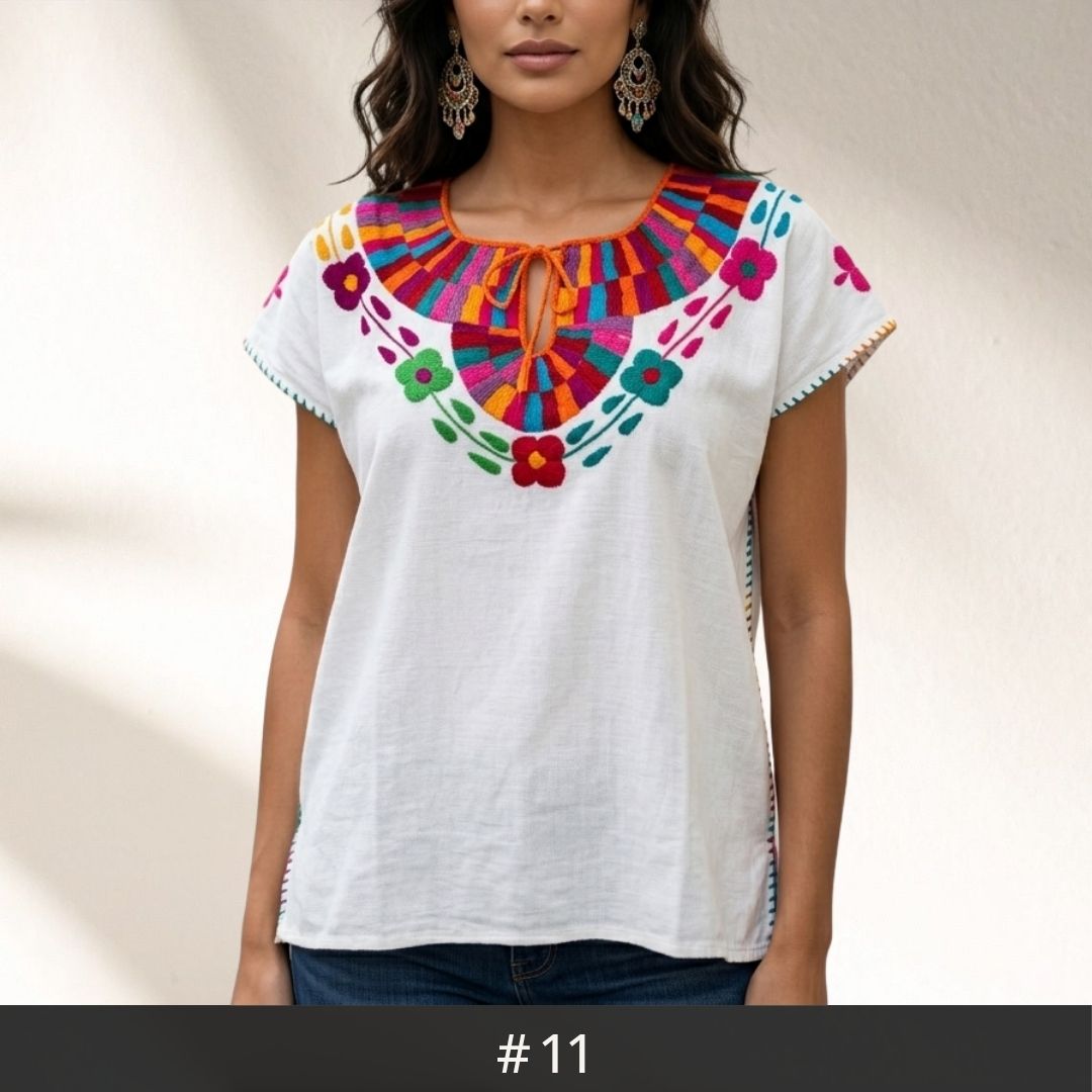 Santa Martha Flowers Blouse