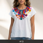 Santa Martha Flowers Blouse