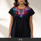 Santa Martha Flowers Blouse