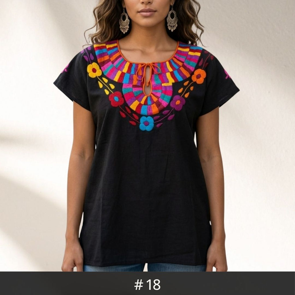 Santa Martha Flowers Blouse