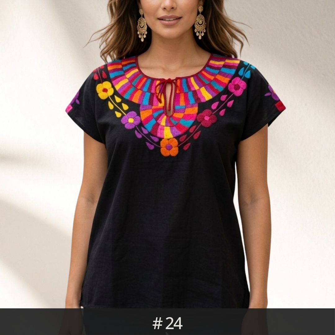 Santa Martha Flowers Blouse