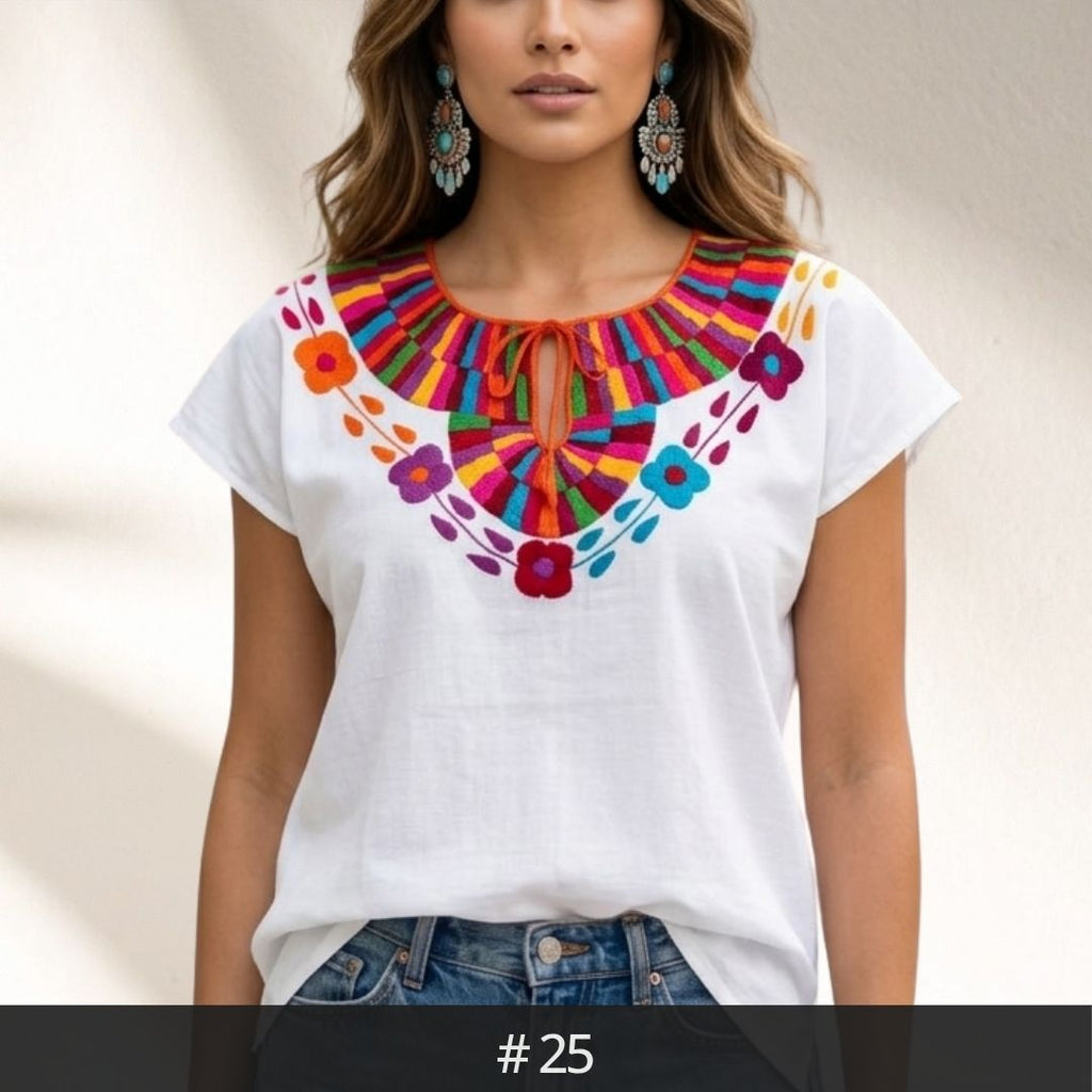 Santa Martha Flowers Blouse