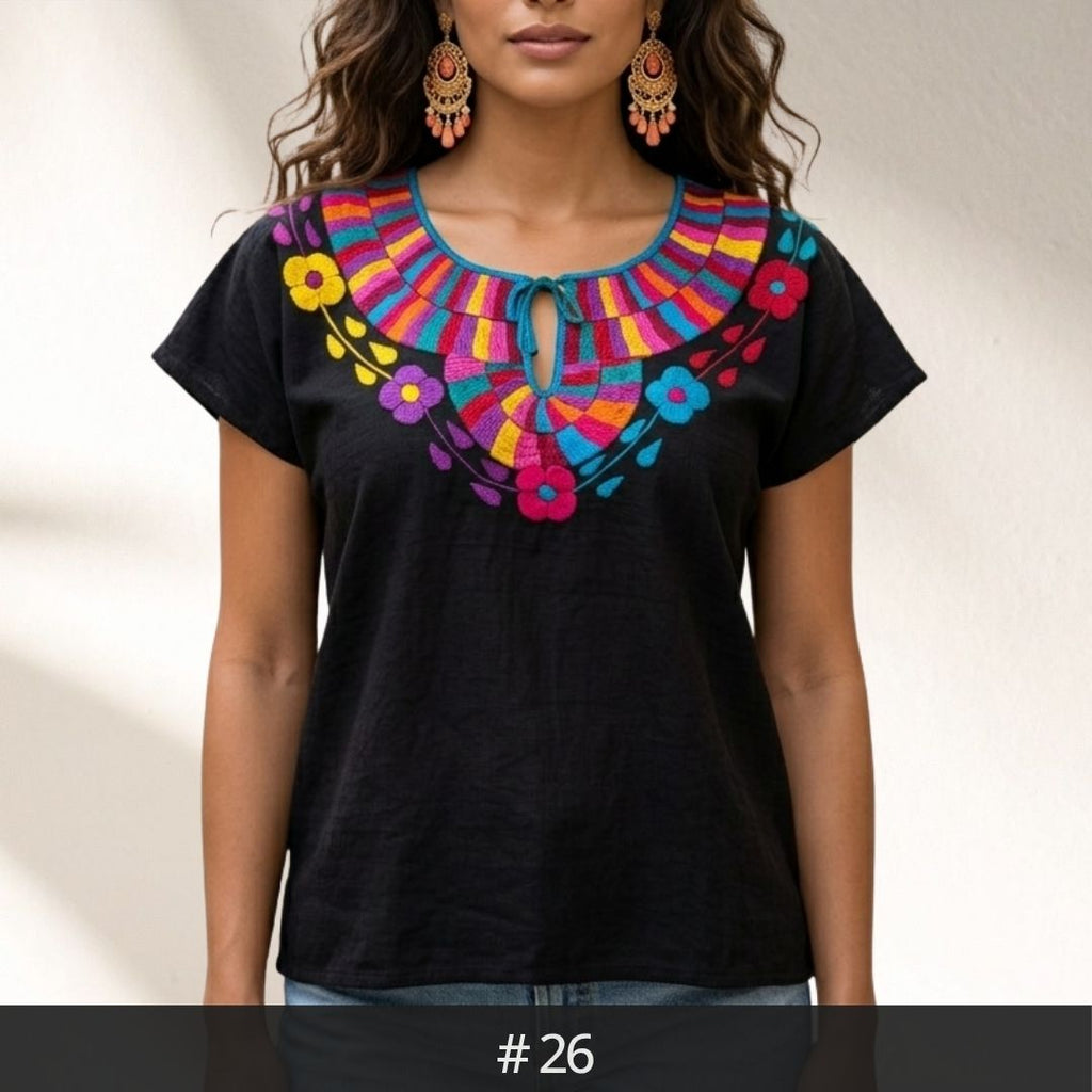 Santa Martha Flowers Blouse