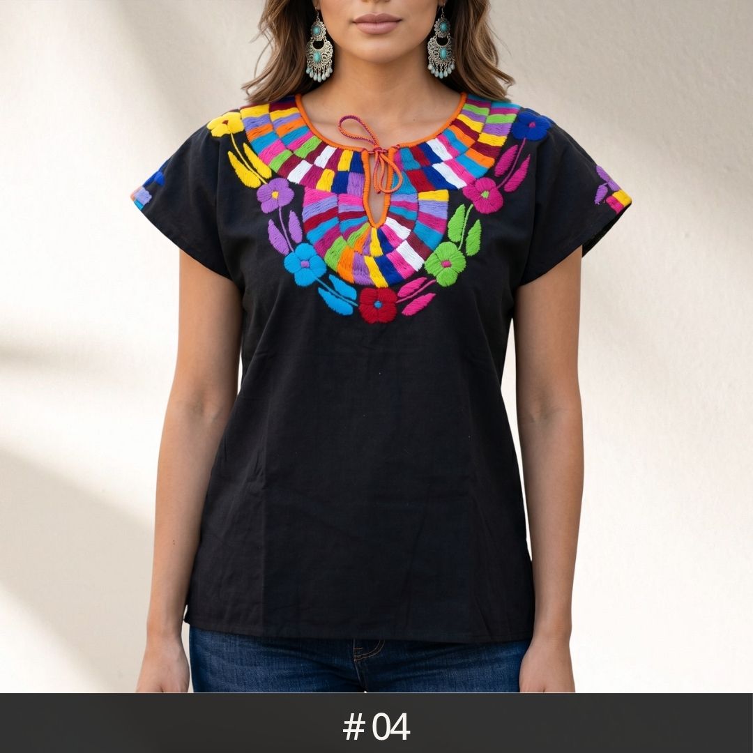Santa Martha Flowers Blouse