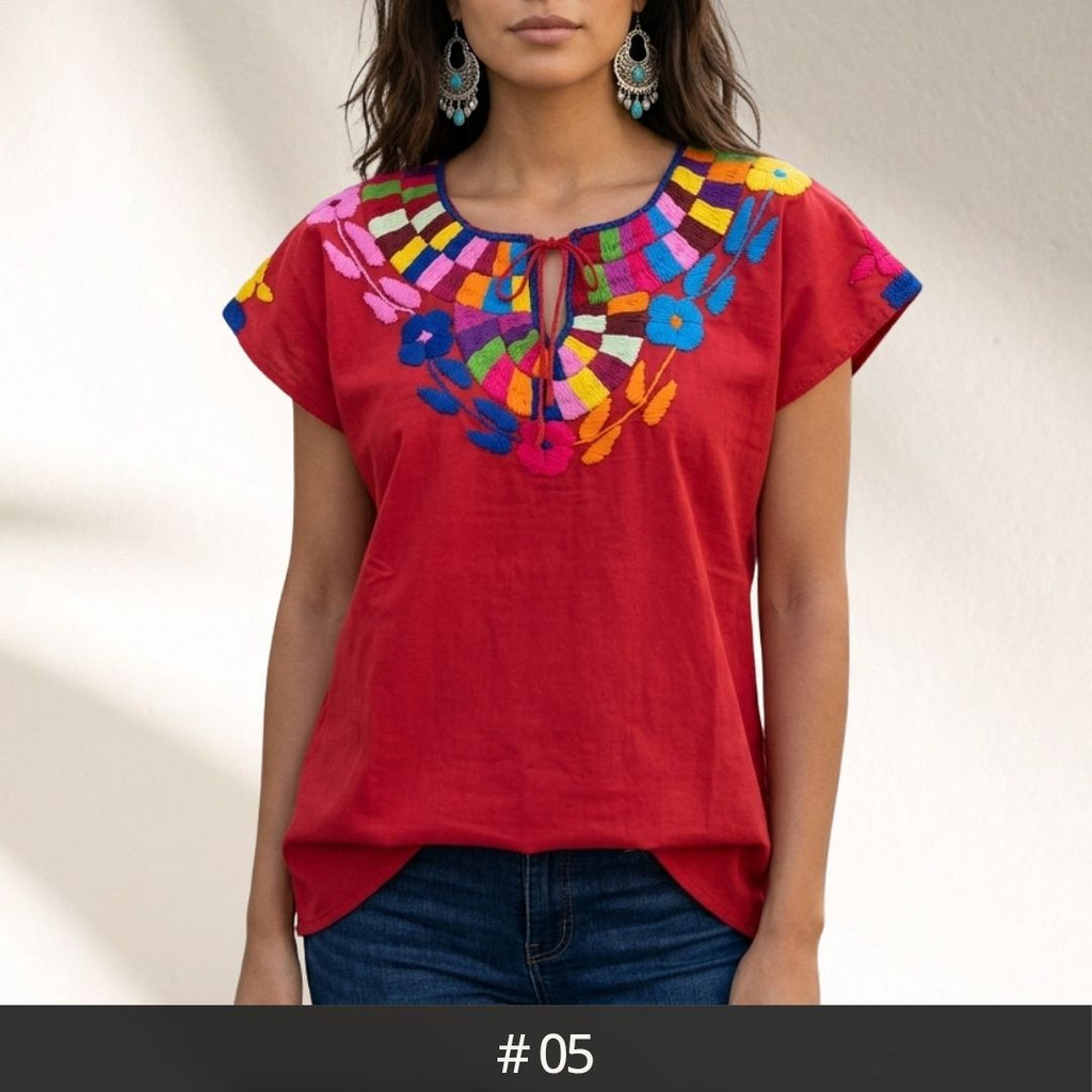 Santa Martha Flowers Blouse