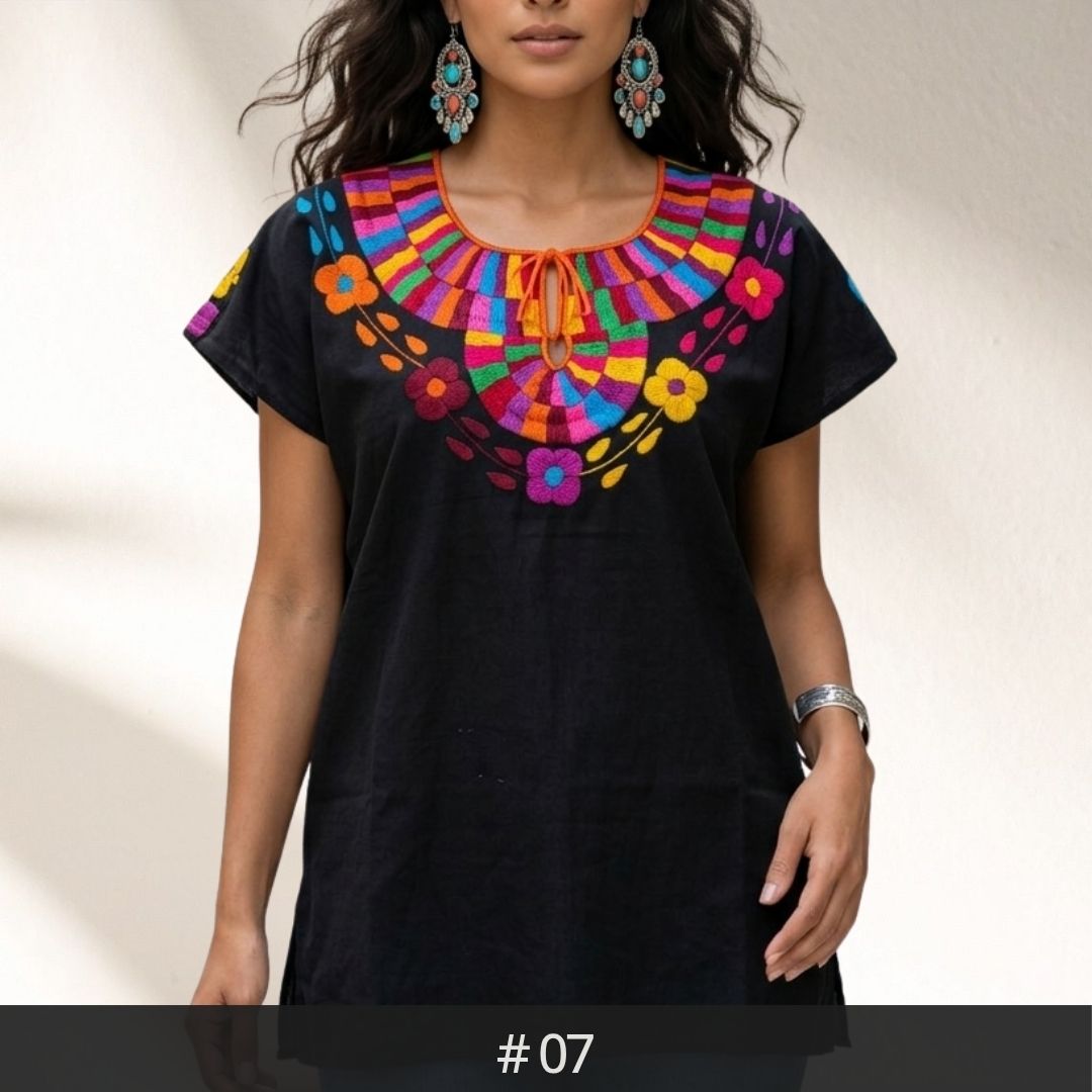 Santa Martha Flowers Blouse