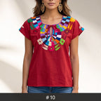 Santa Martha Flowers Blouse