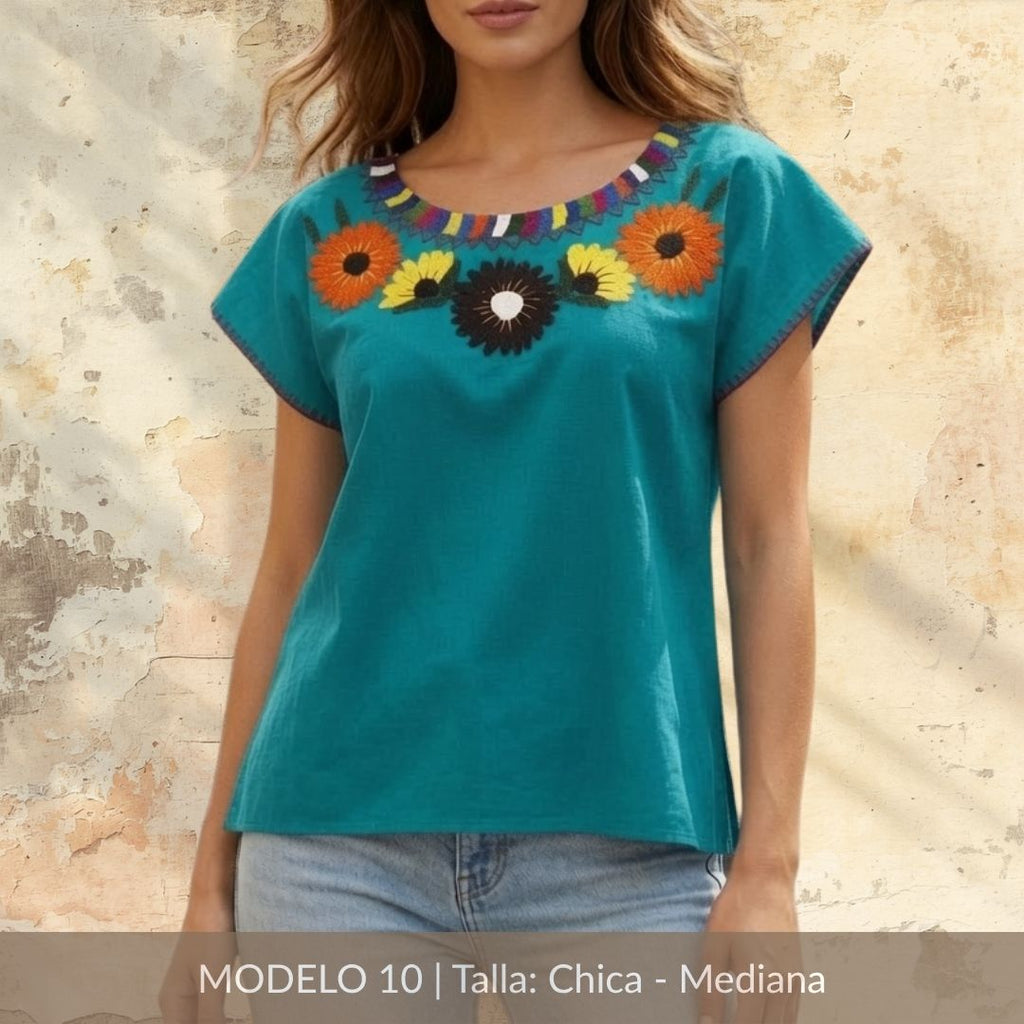 Blusa Marimba Ocosingo- Bordado a mano