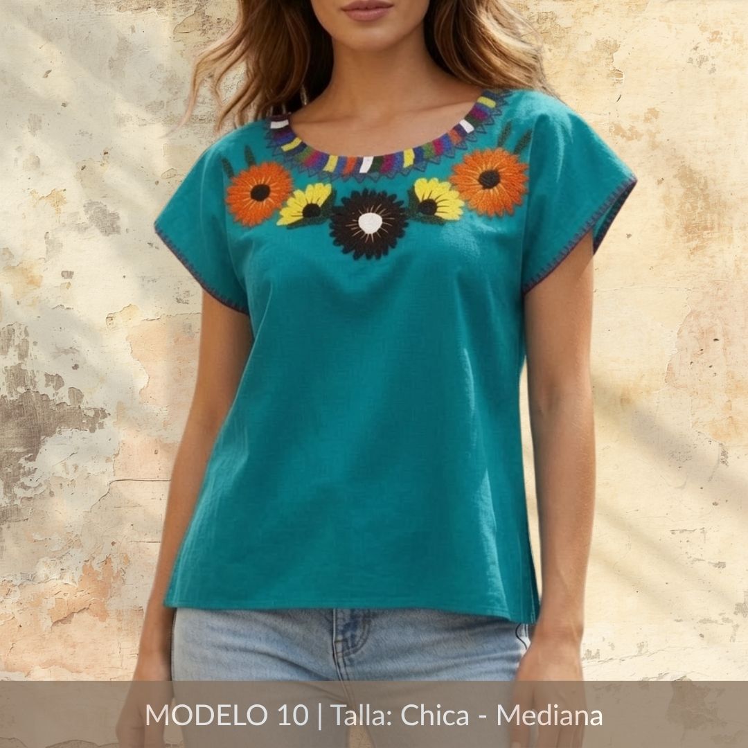 Blusa Marimba Ocosingo- Bordado a mano