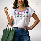 Blusa Esencia | Bordado a Mano en Manta Cruda