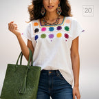 Blusa Esencia | Bordado a Mano en Manta Cruda