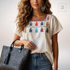 Blusa Esencia | Bordado a Mano en Manta Cruda