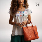 Blusa Esencia | Bordado a Mano en Manta Cruda