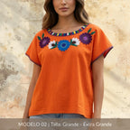 Blusa Marimba Ocosingo- Bordado a mano