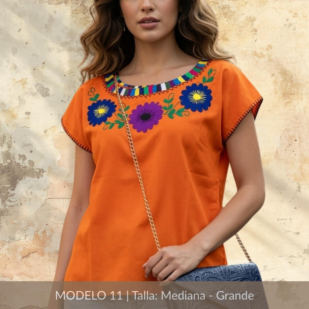 Blusa Marimba Ocosingo- Bordado a mano