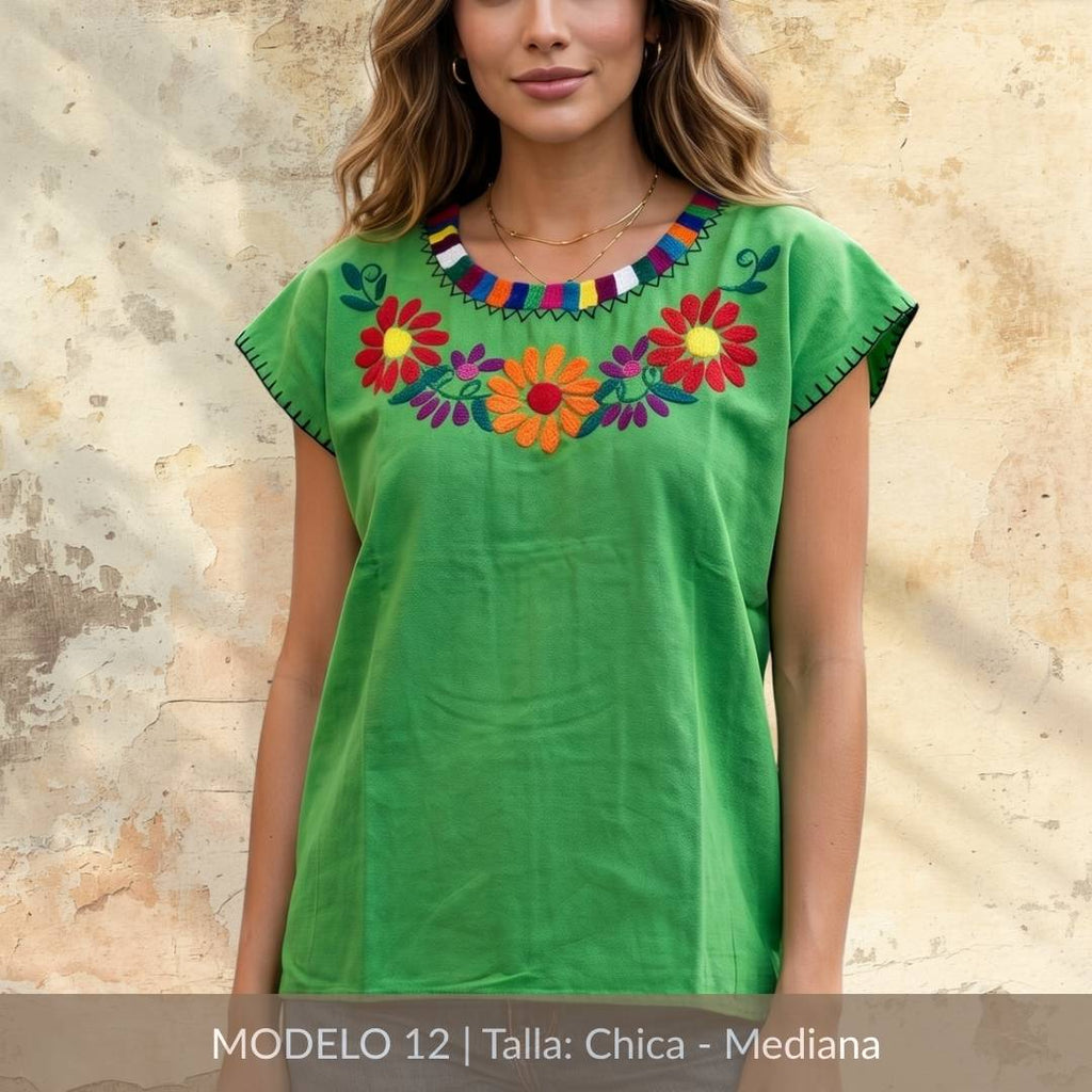 Blusa Marimba Ocosingo- Bordado a mano