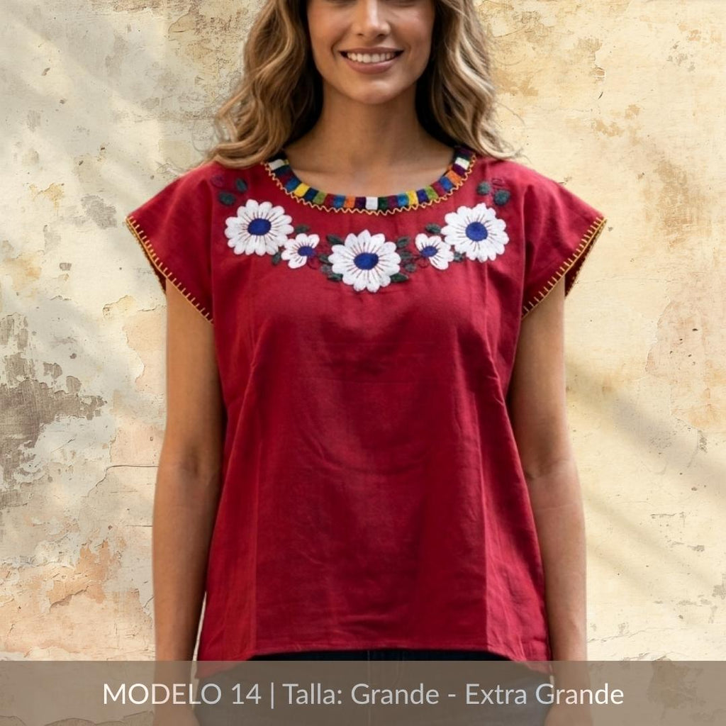 Blusa Marimba Ocosingo- Bordado a mano