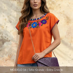 Blusa Marimba Ocosingo- Bordado a mano