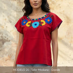 Blusa Marimba Ocosingo- Bordado a mano