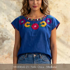 Blusa Marimba Ocosingo- Bordado a mano