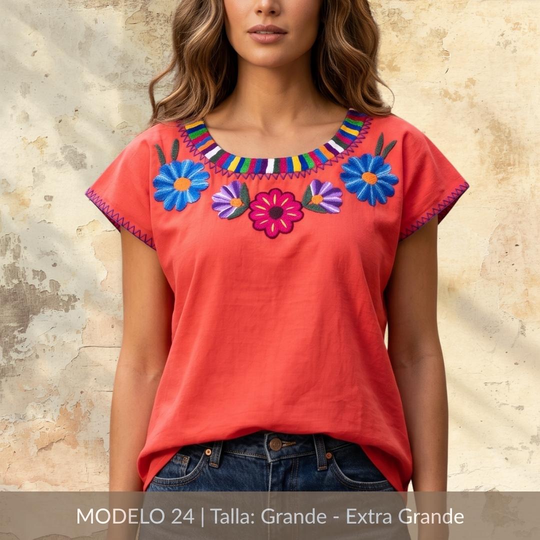 Blusa Marimba Ocosingo- Bordado a mano