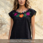 Blusa Marimba Ocosingo- Bordado a mano