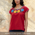 Blusa Marimba Ocosingo- Bordado a mano