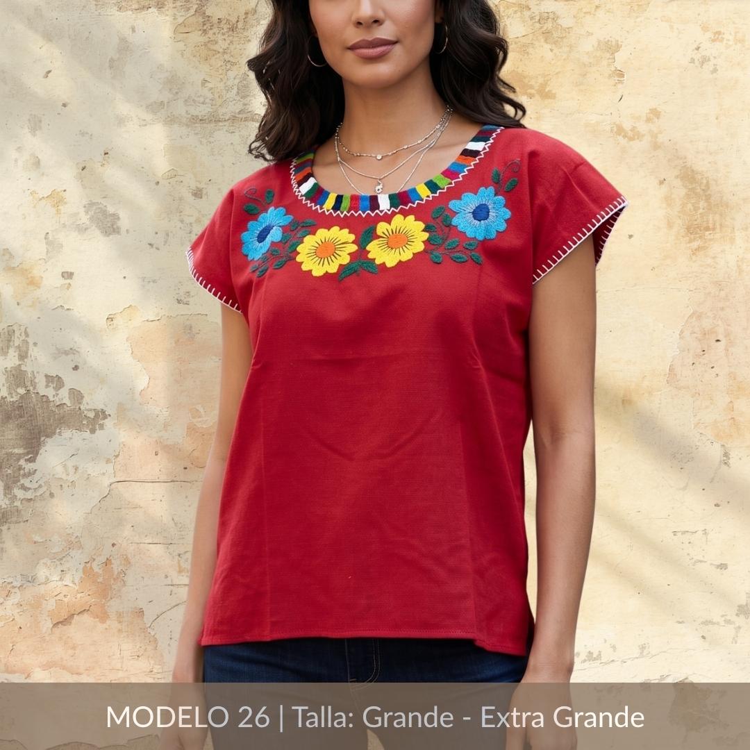 Blusa Marimba Ocosingo- Bordado a mano