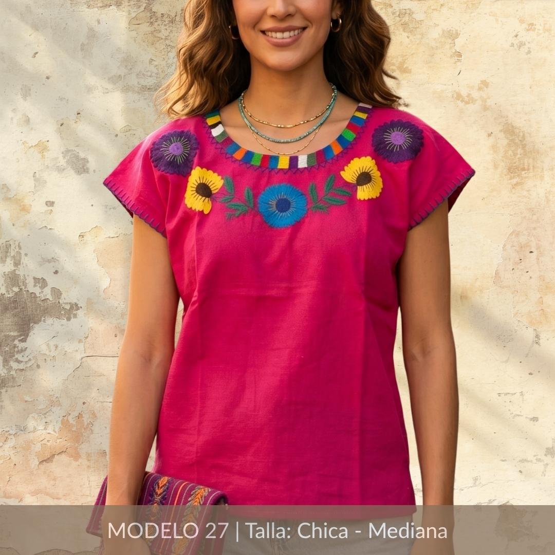 Blusa Marimba Ocosingo- Bordado a mano