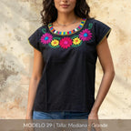 Blusa Marimba Ocosingo- Bordado a mano
