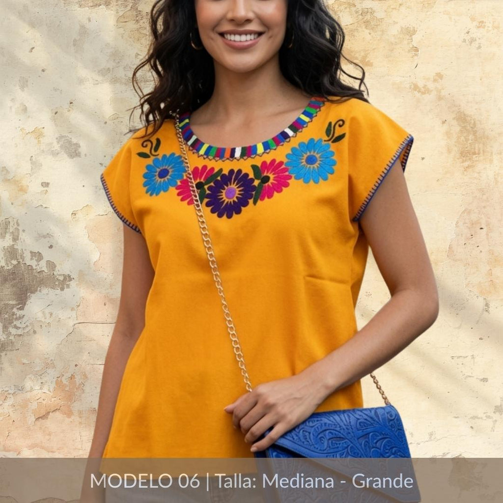 Blusa Marimba Ocosingo- Bordado a mano