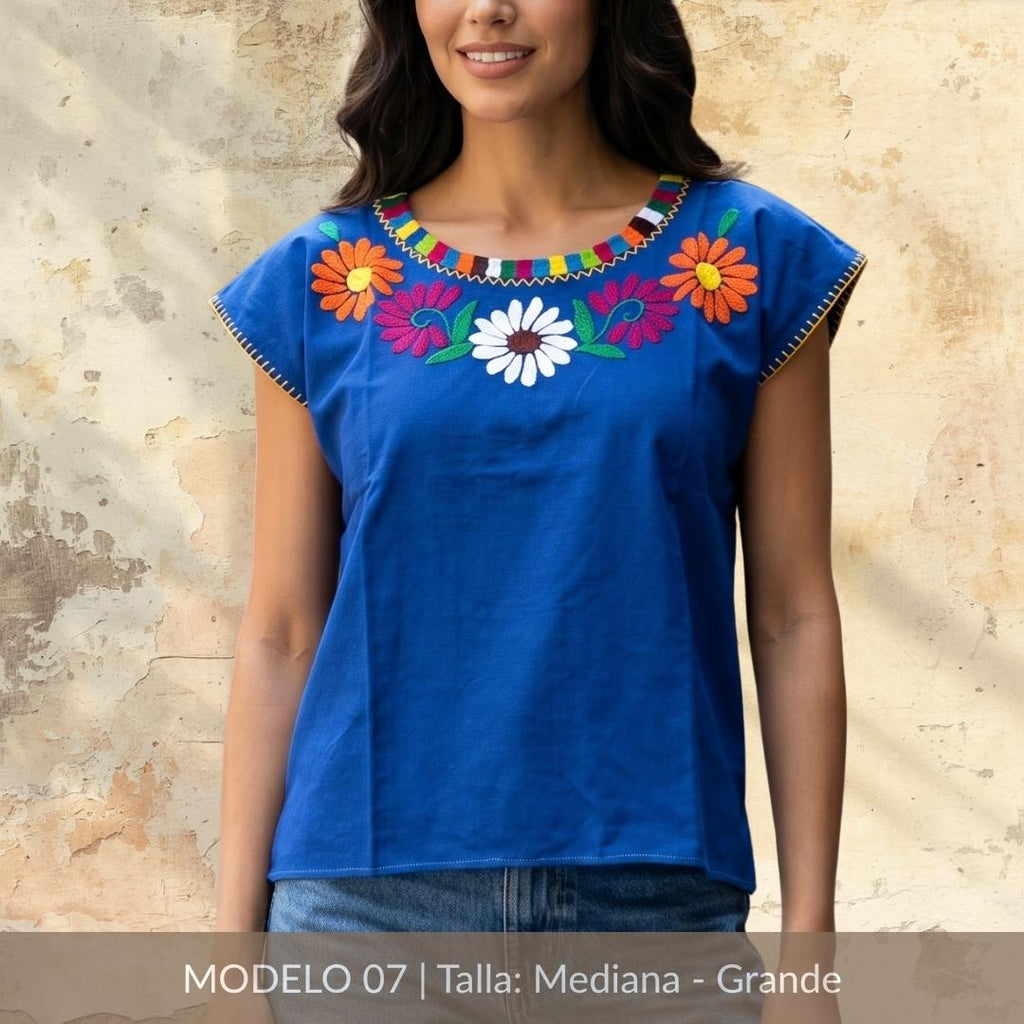 Blusa Marimba Ocosingo- Bordado a mano