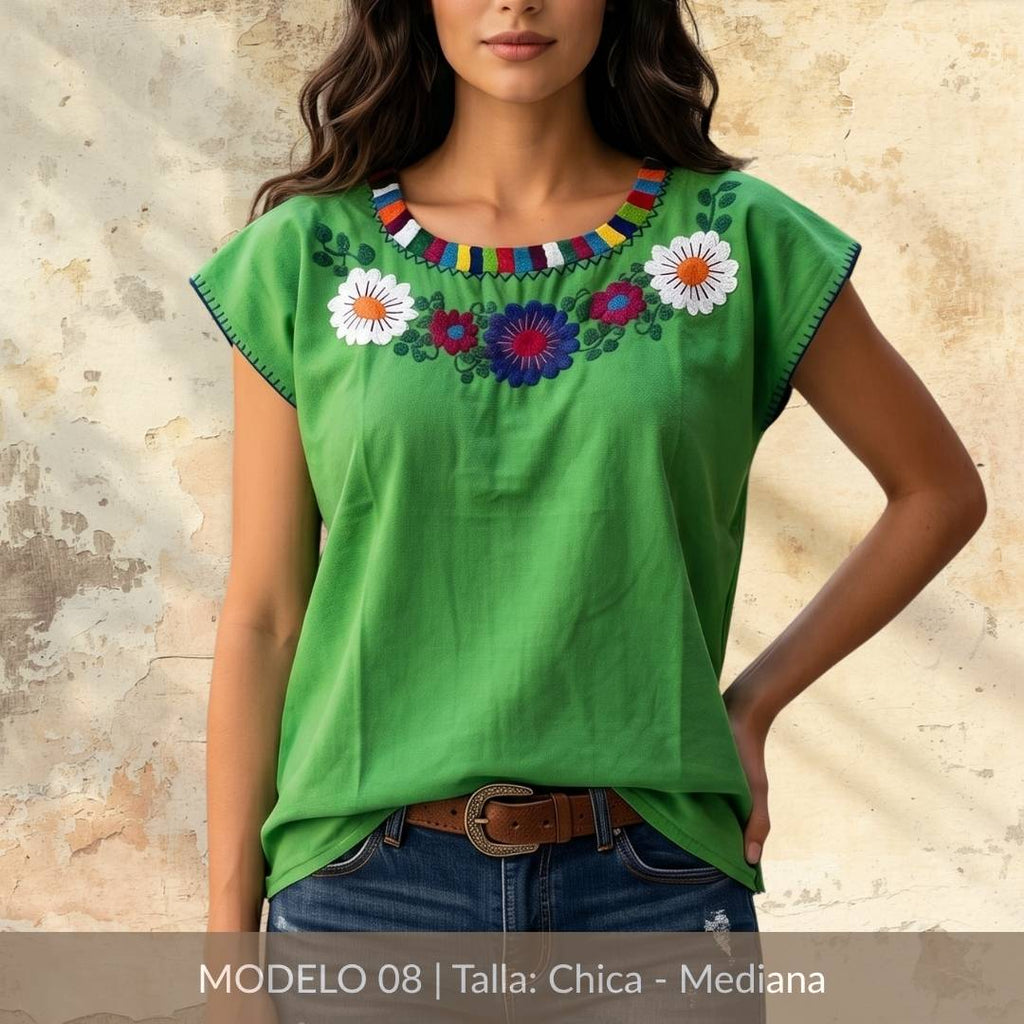 Blusa Marimba Ocosingo- Bordado a mano