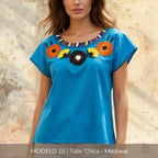 Blusa Marimba Ocosingo- Bordado a mano