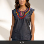 Blusa Chamula Denim