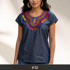 Blusa Chamula Denim