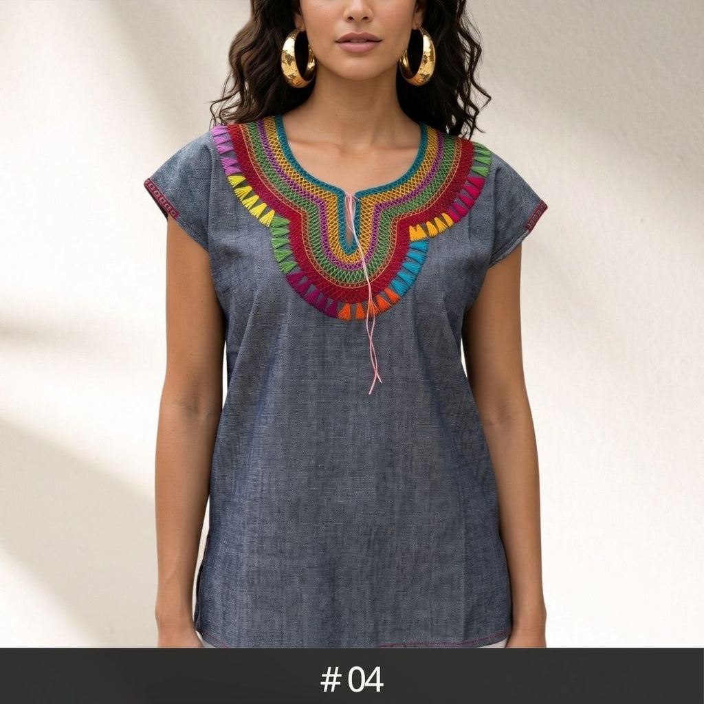 Blusa Chamula Denim