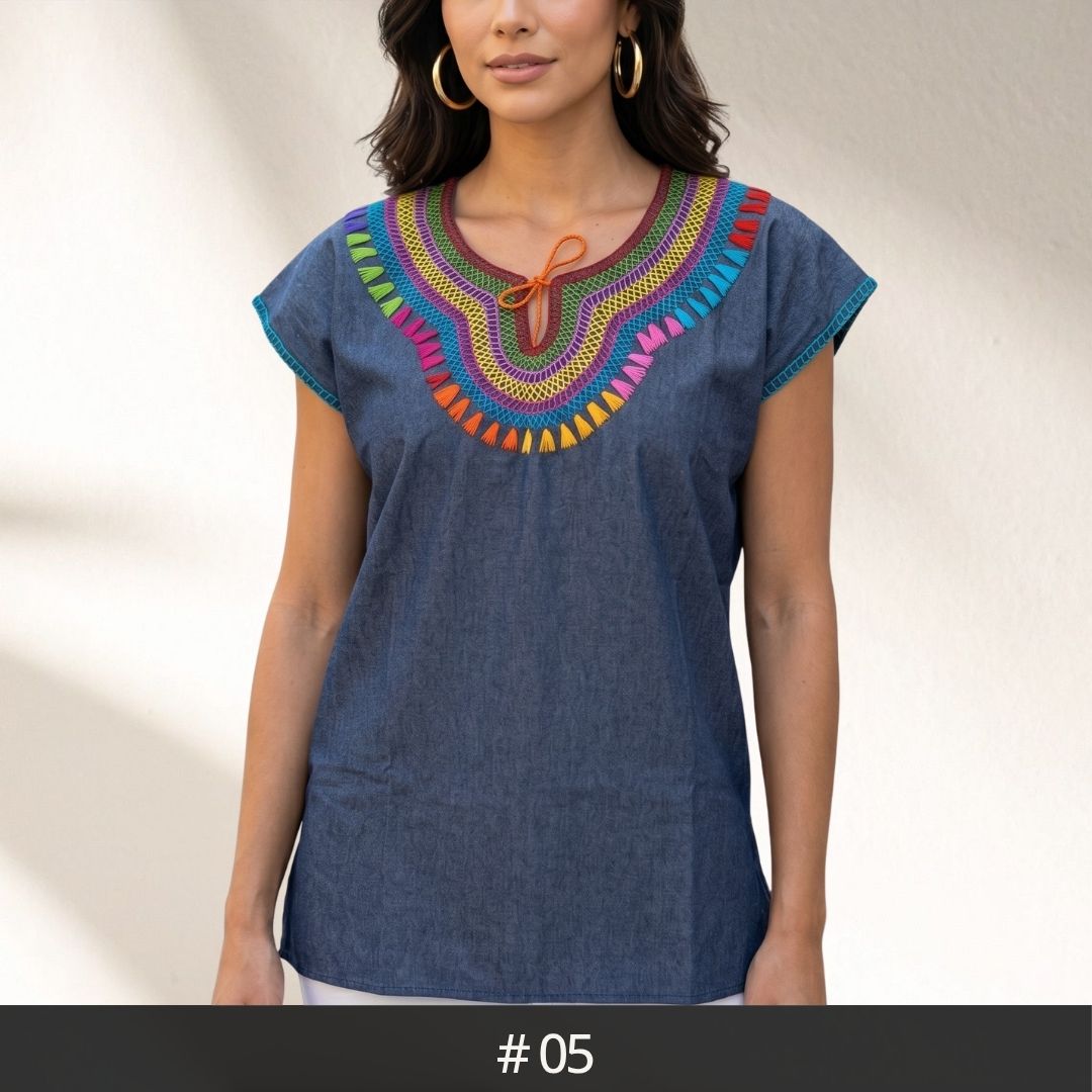 Blusa Chamula Denim