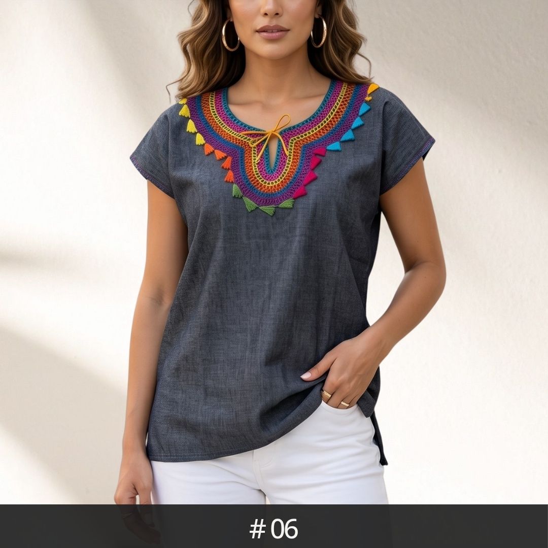 Blusa Chamula Denim